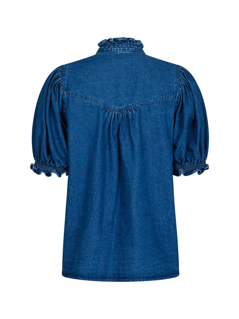 Neo Noir Bluse Avalon Denim 161904 Blå 140