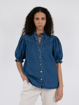 Neo Noir Bluse Avalon Denim 161904 Blå 140