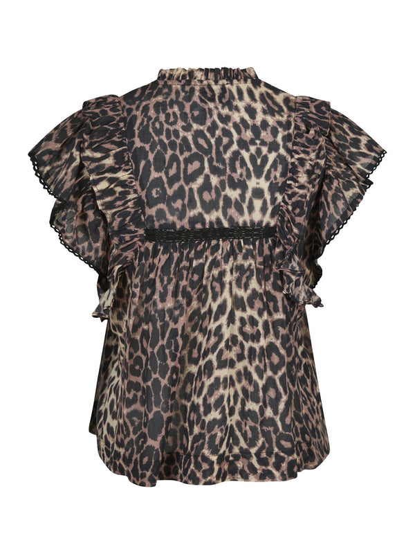 Neo Noir Top Jayla Leo Voile 163678 Leopard 400