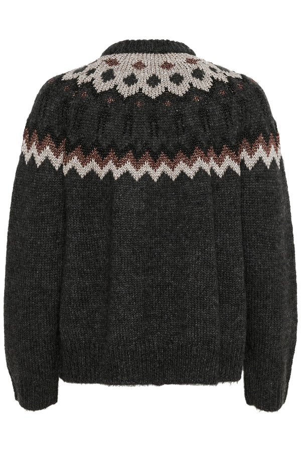 InWear TeylorlW Fair Isle Pullover 30109758 Grå