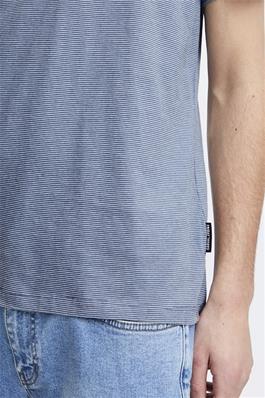 Casual Friday t-sh Thor striped 20504903 lyseblå