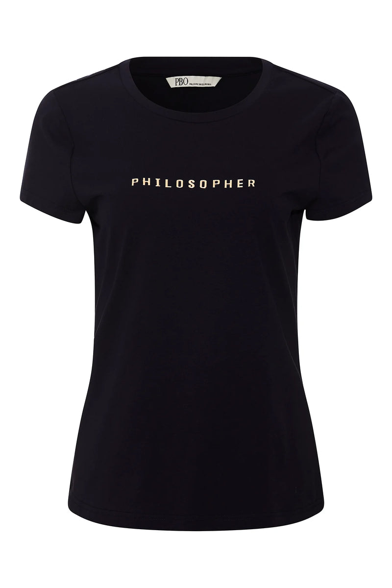 PBO t-shirt Philosopher 0 sort/20