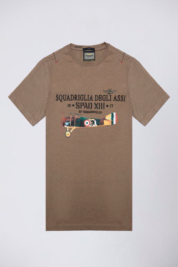 Aeronautica T-shirt 242TS2251J635 brun 57568