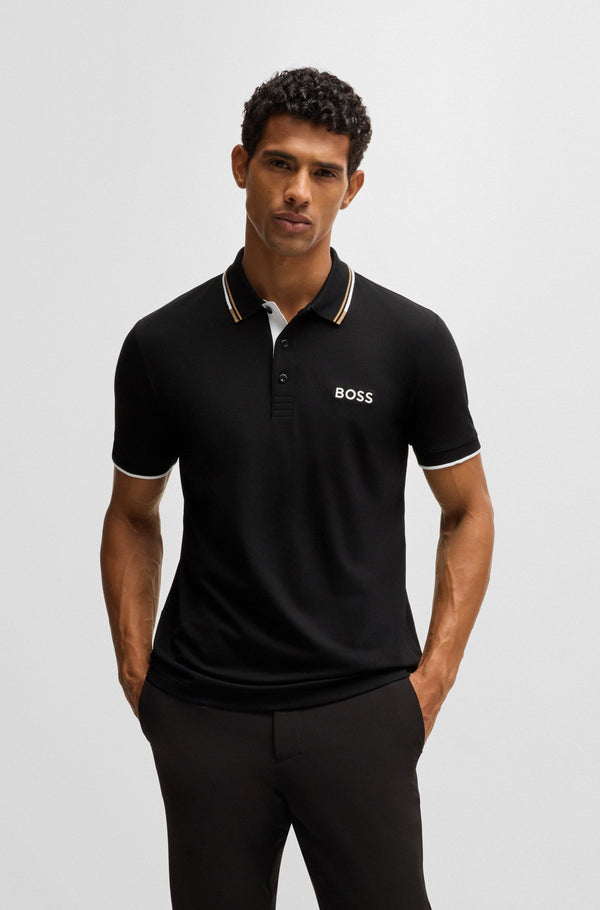 Boss polo t-shirt Paddy Pro 50469102 sort/002