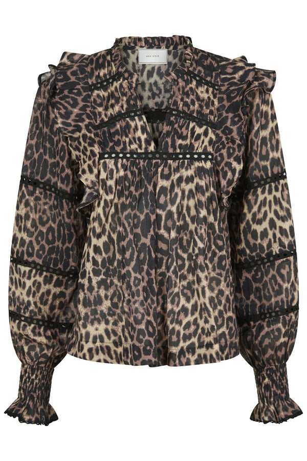 Neo Noir Bluse Aurika Leo Voile 163680 Leopard 400