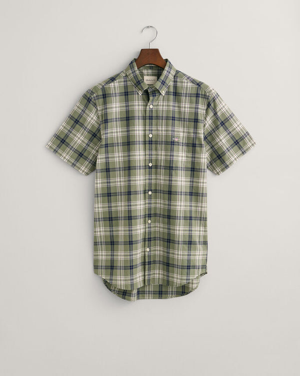 Gant Skjorte Reg Poplin Check SS Shirt 3240152 375