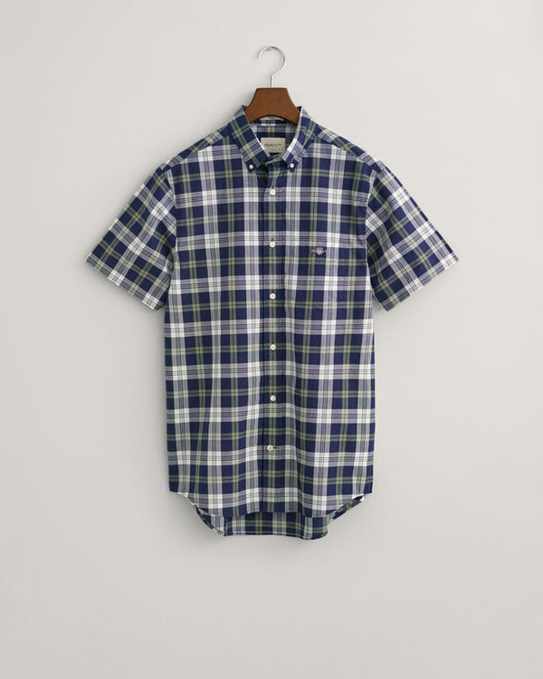 Gant Skjorte Reg Poplin Check SS Shirt 3240152 409